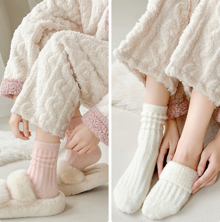 Chaussettes épaisses en polaire chaude Gohobi