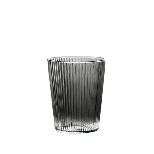Gohobi Japanese Style Vertical Stripe Glass Tea Cup