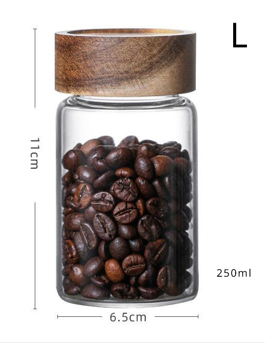 Gohobi Wooden Lid Sealed Container Storage