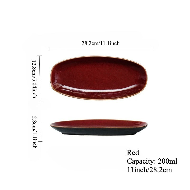 Gohobi Kiln-Change Oval Plate