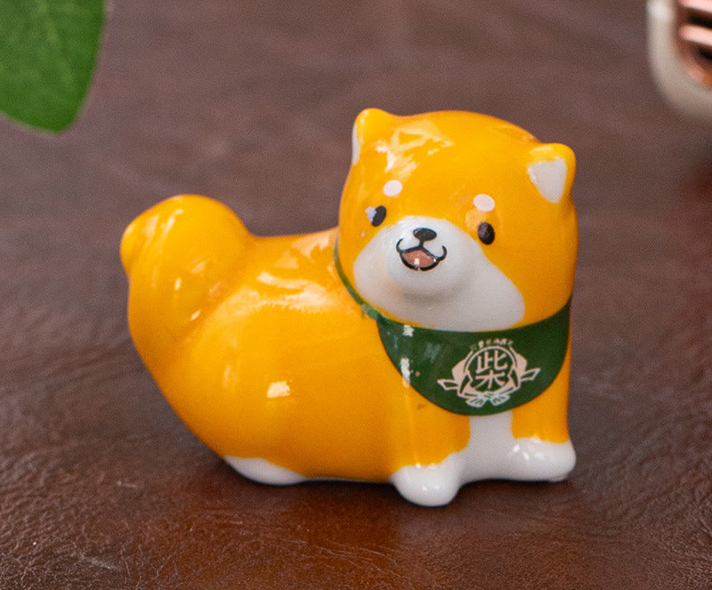 Repose-baguettes coloré Gohobi pour chien Shiba Inu