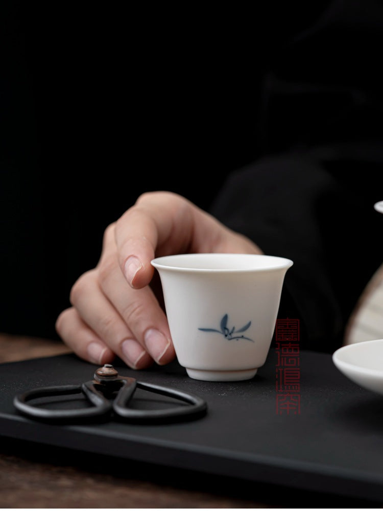Gohobi Qiu Shui Orchid Ceramic Teacup