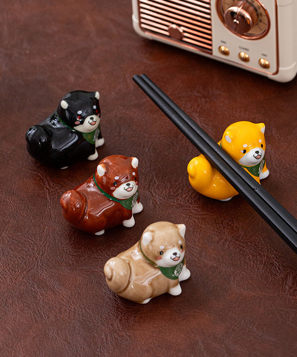 Repose-baguettes coloré Gohobi pour chien Shiba Inu