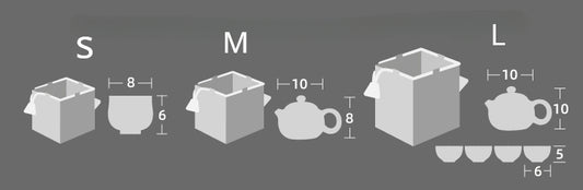 Gohobi Colourful Brocade Teaware Storage Travel Bag Shifuku