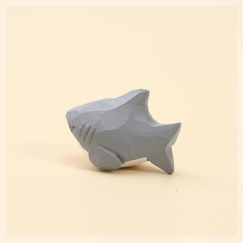 Gohobi Handcrafted Wooden Shark Ornament