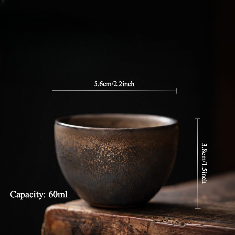 Gohobi Gilded Vintage Ceramic Teacup