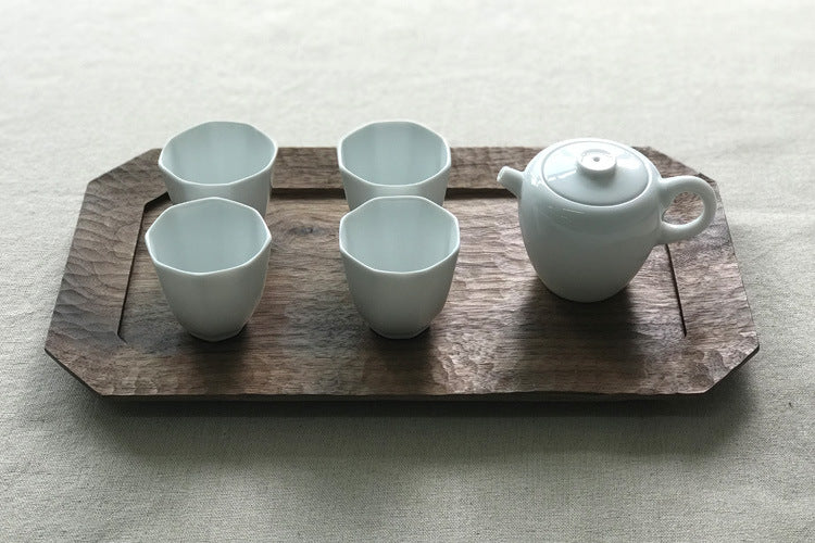 Gohobi Handcrafted Black Walnut Rectangular Serving Tray