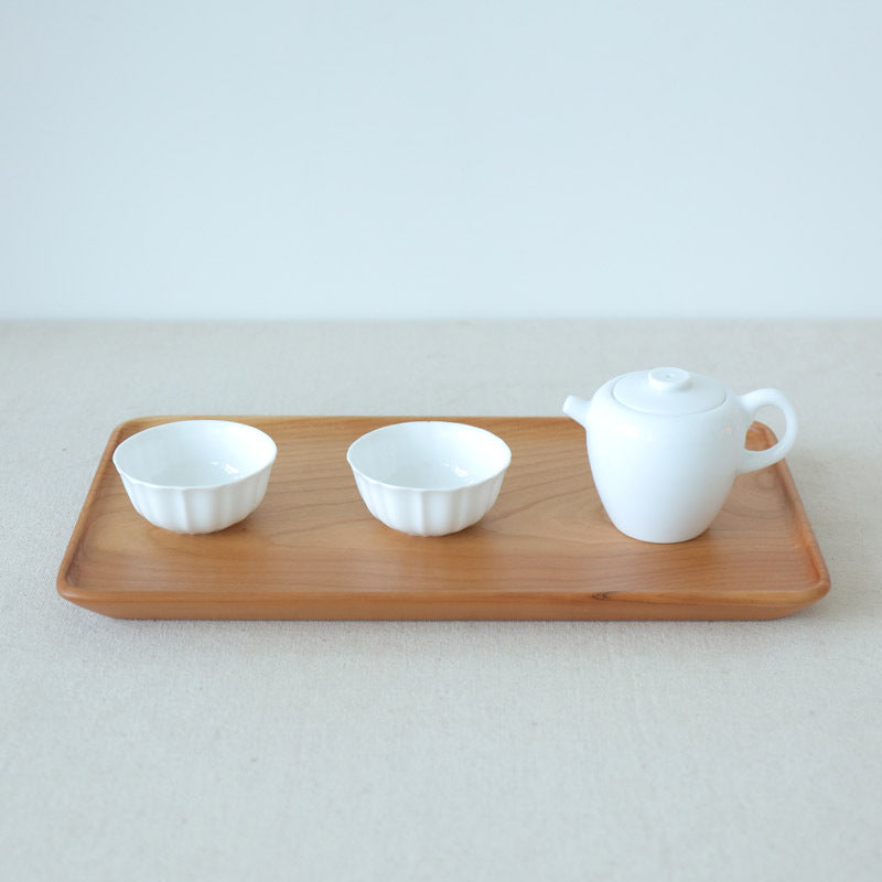 Gohobi Japanese-Inspired Solid Wood Tea Tray