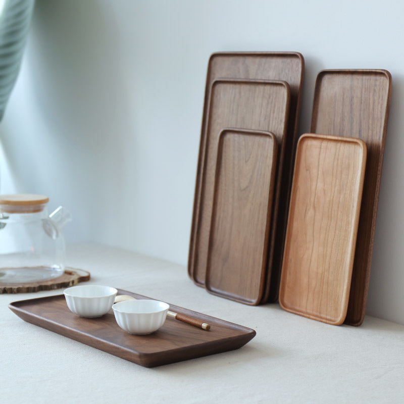 Gohobi Japanese-Inspired Solid Wood Tea Tray