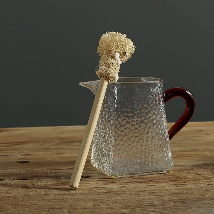 Gohobi Natural Loofah Teapot Brush