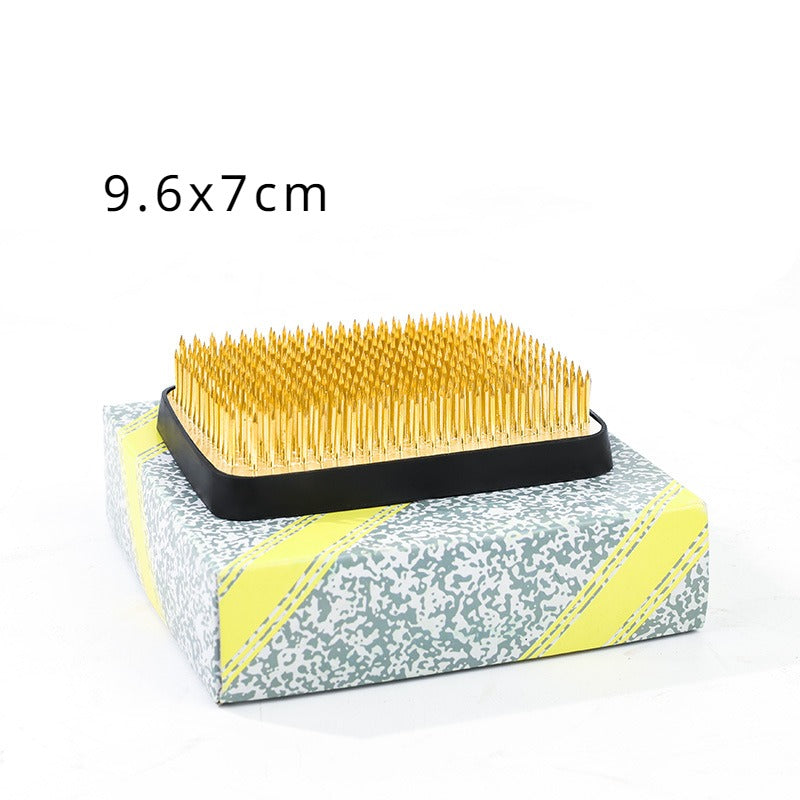 Support de fleurs en acier inoxydable Gohobi Ikebana Kenzan
