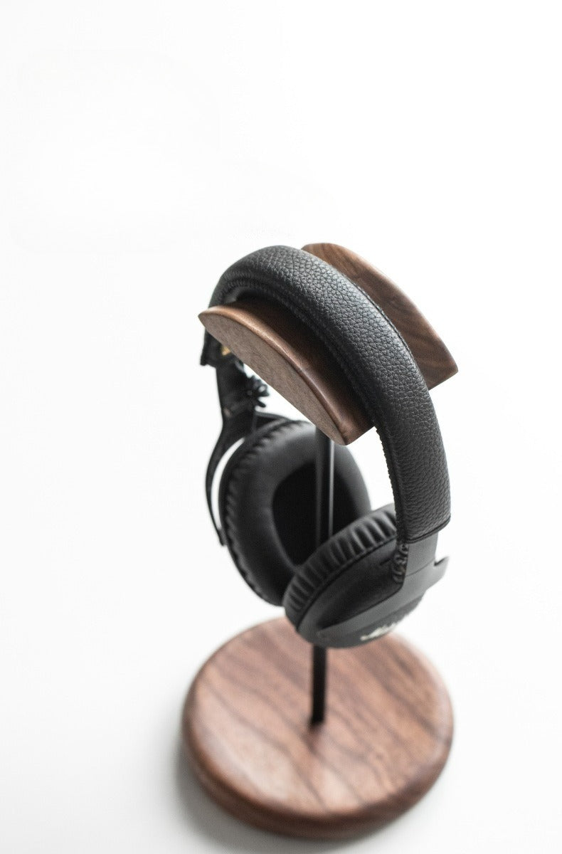 Gohobi Black Walnut Wooden Headphone Stand