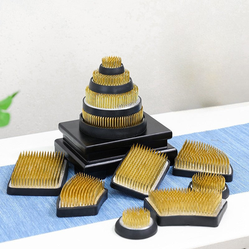 Support de fleurs en acier inoxydable Gohobi Ikebana Kenzan