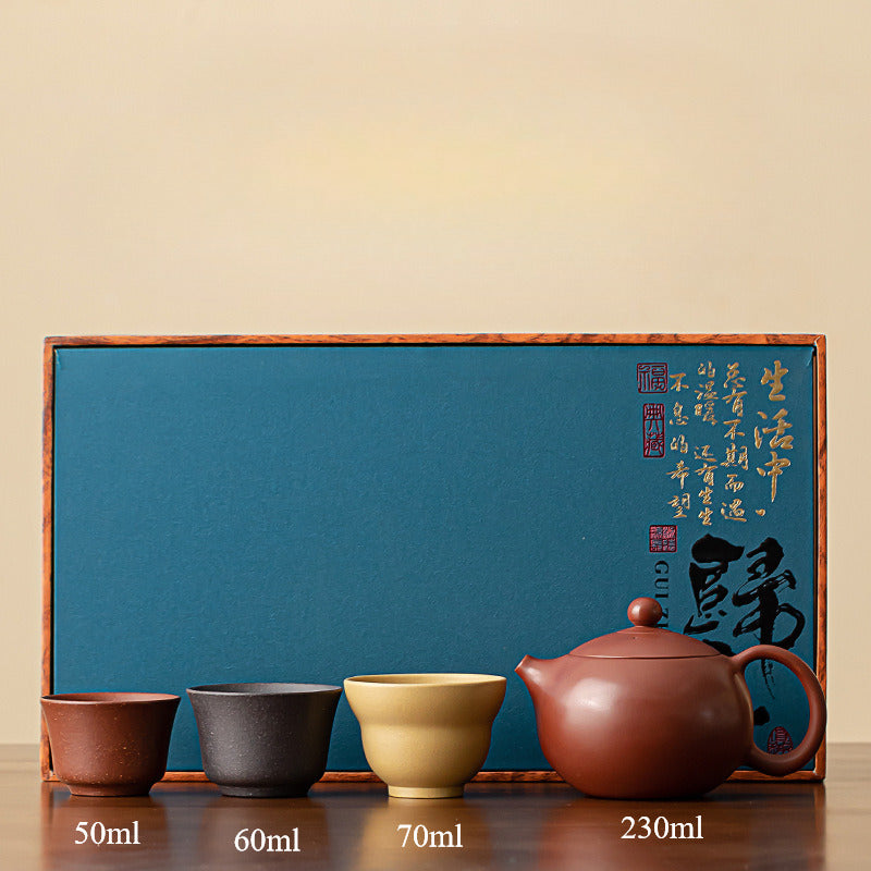 Service à thé en argile Yixing classique et original de Gohobi 03