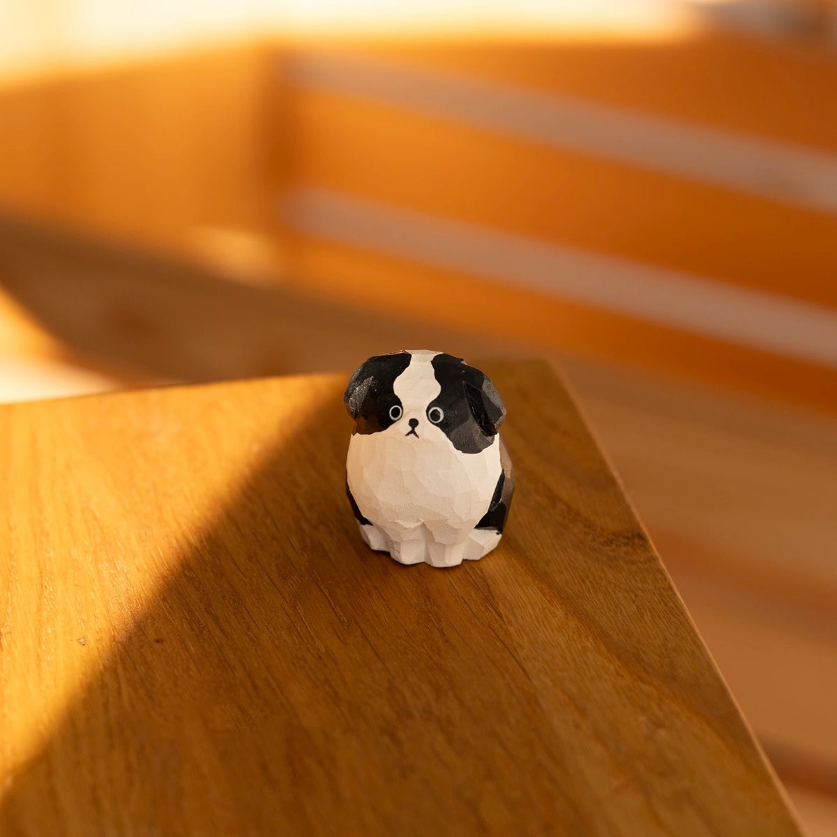 Décoration de chien Border Collie en bois fabriquée à la main par Gohobi