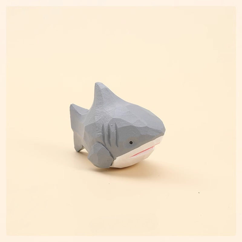 Gohobi Handcrafted Wooden Shark Ornament