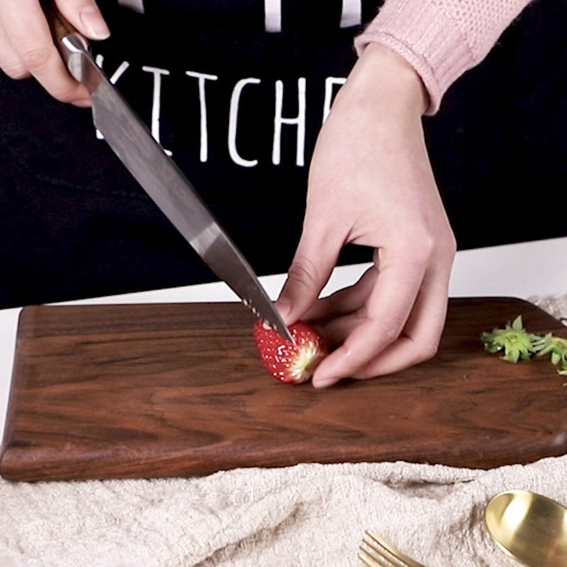 Gohobi Black Walnut Wooden Cutting Board with Handle