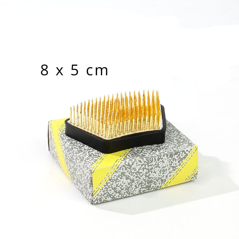 Support de fleurs en acier inoxydable Gohobi Ikebana Kenzan