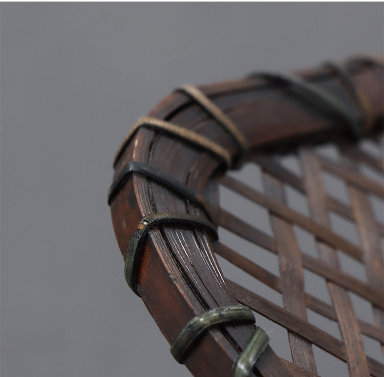 Gohobi Handmade Lacquered Bamboo Woven Tea Mat