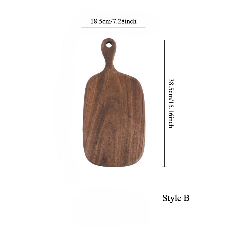 Gohobi Black Walnut Wooden Cutting Board with Handle