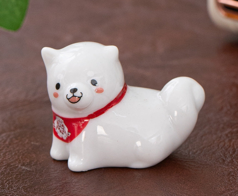 Repose-baguettes coloré Gohobi pour chien Shiba Inu
