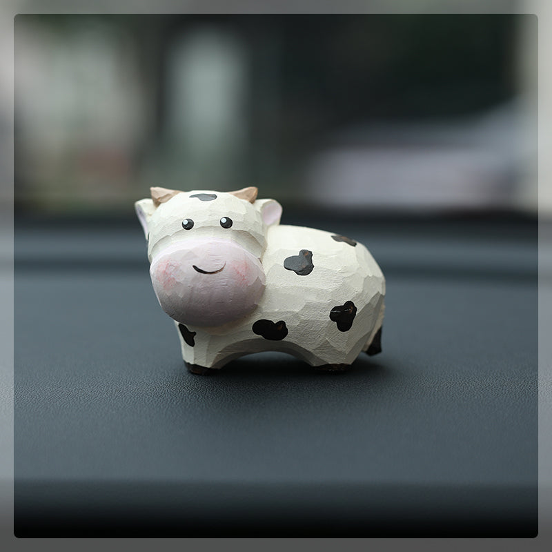 Gohobi Handcrafted Wooden Cow Ornamen