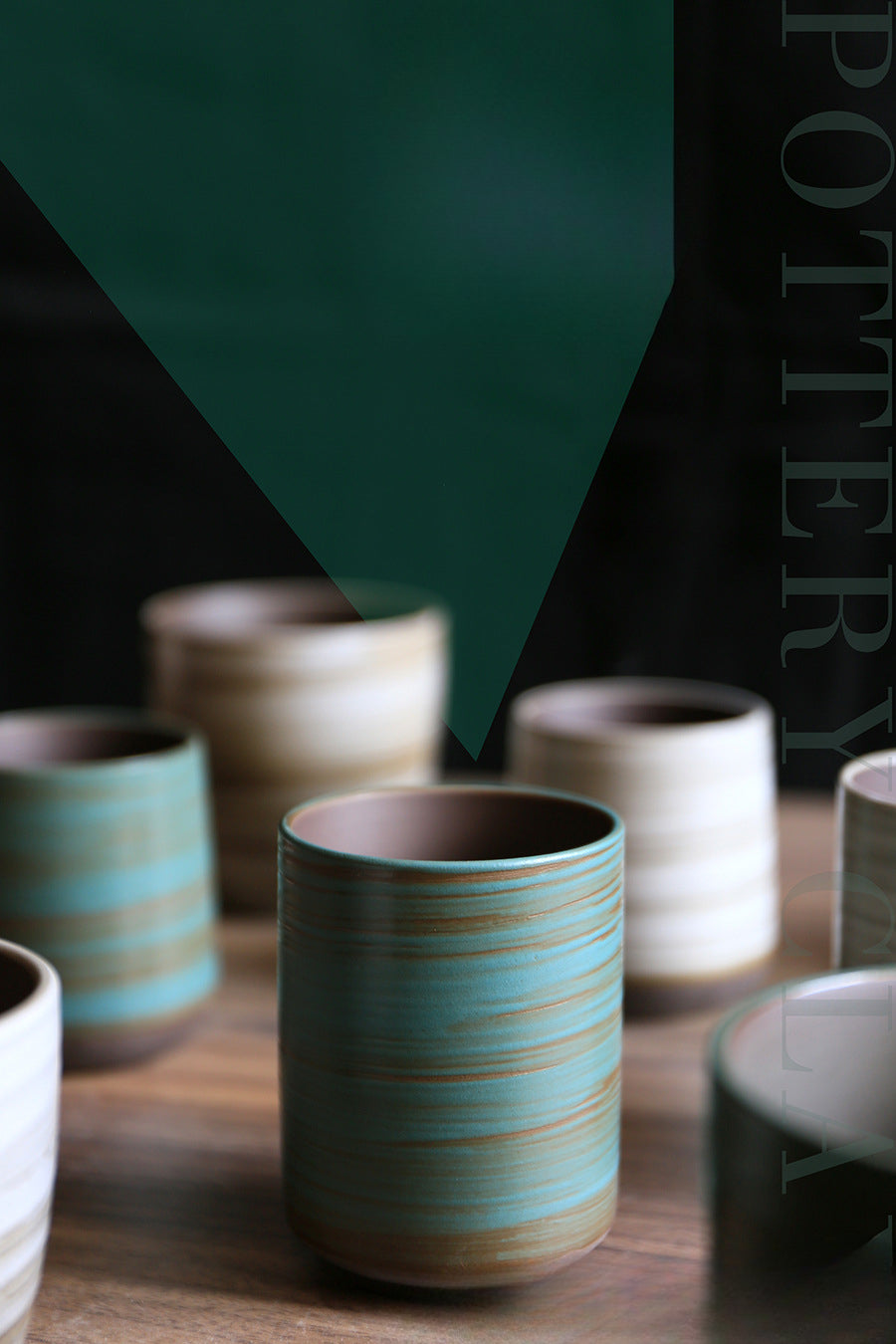 Gohobi Hand-Painted Kiln-Changed Ceramic Cup