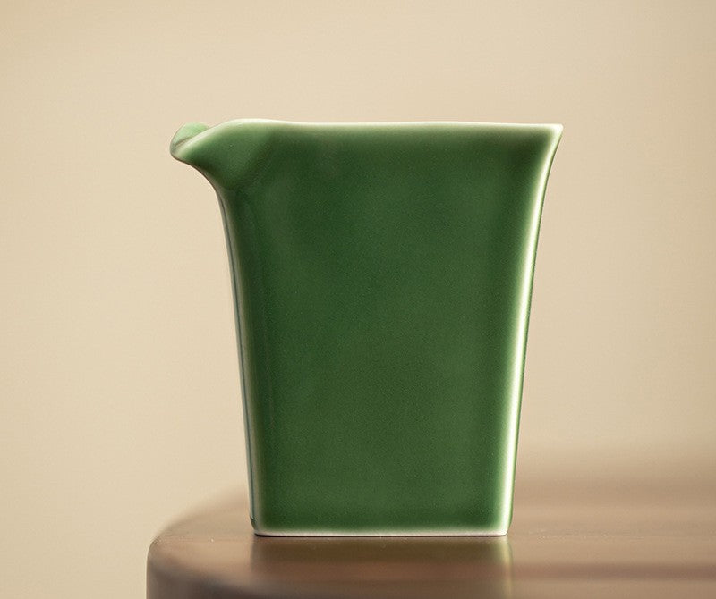 Pichet de style japonais Gohobi gris glacé et vert 001