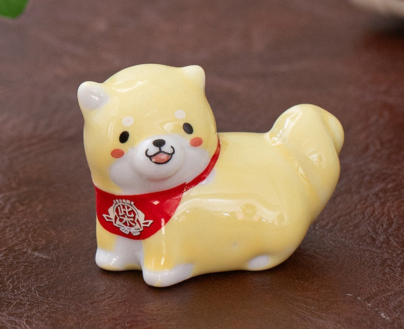 Repose-baguettes coloré Gohobi pour chien Shiba Inu