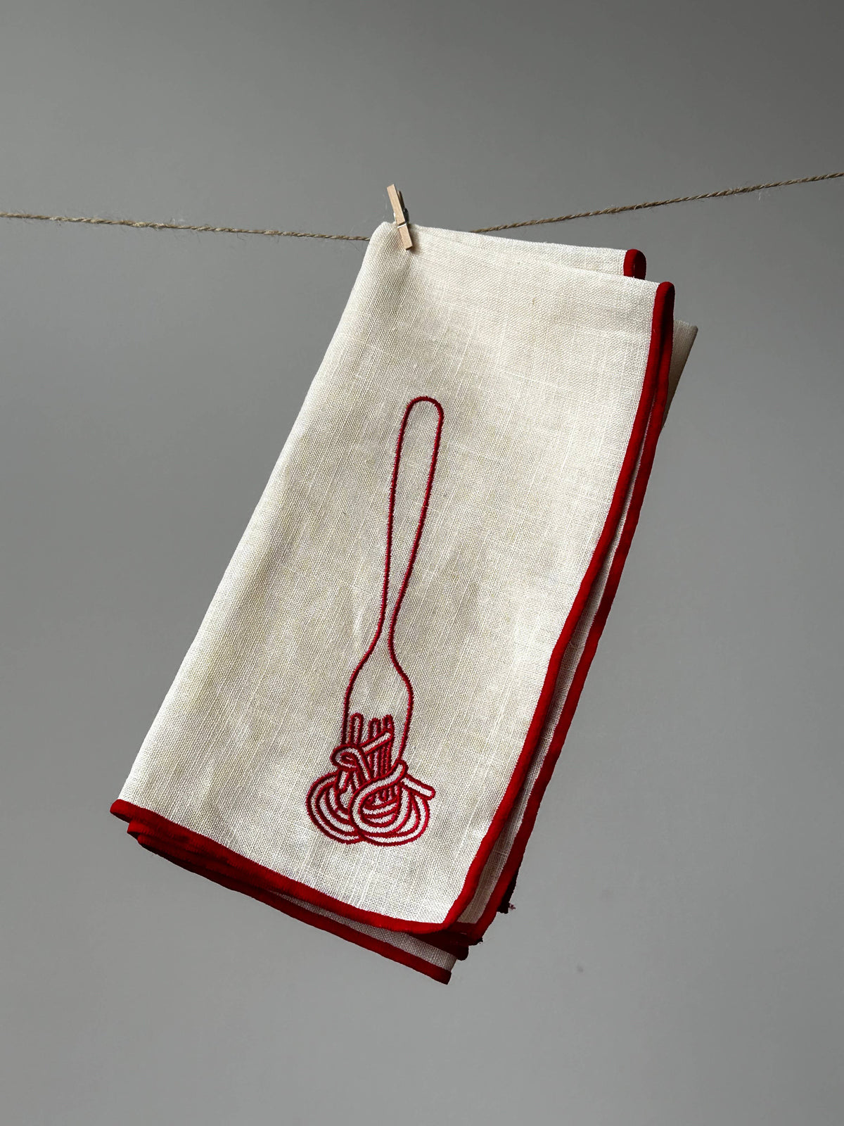 MÆGEN Linen Blend Napkins - Spaghetti (Set of 2)