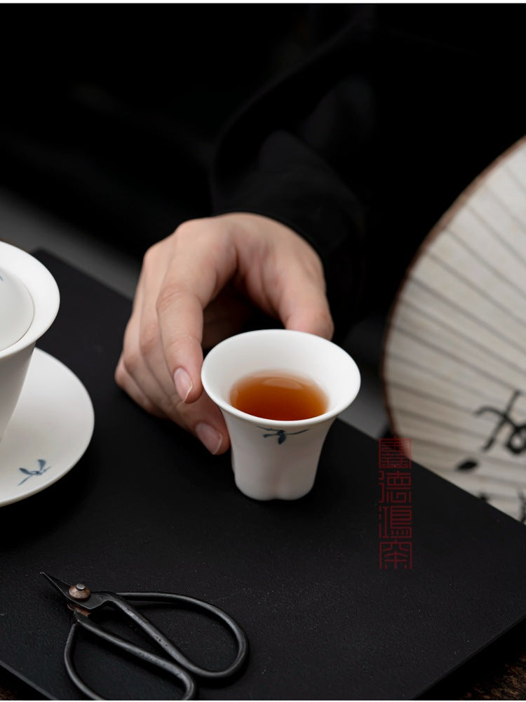 Gohobi Qiu Shui Orchid Ceramic Teacup