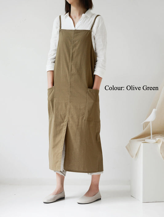 Gohobi Korean Cotton-Linen Adjustable Apron