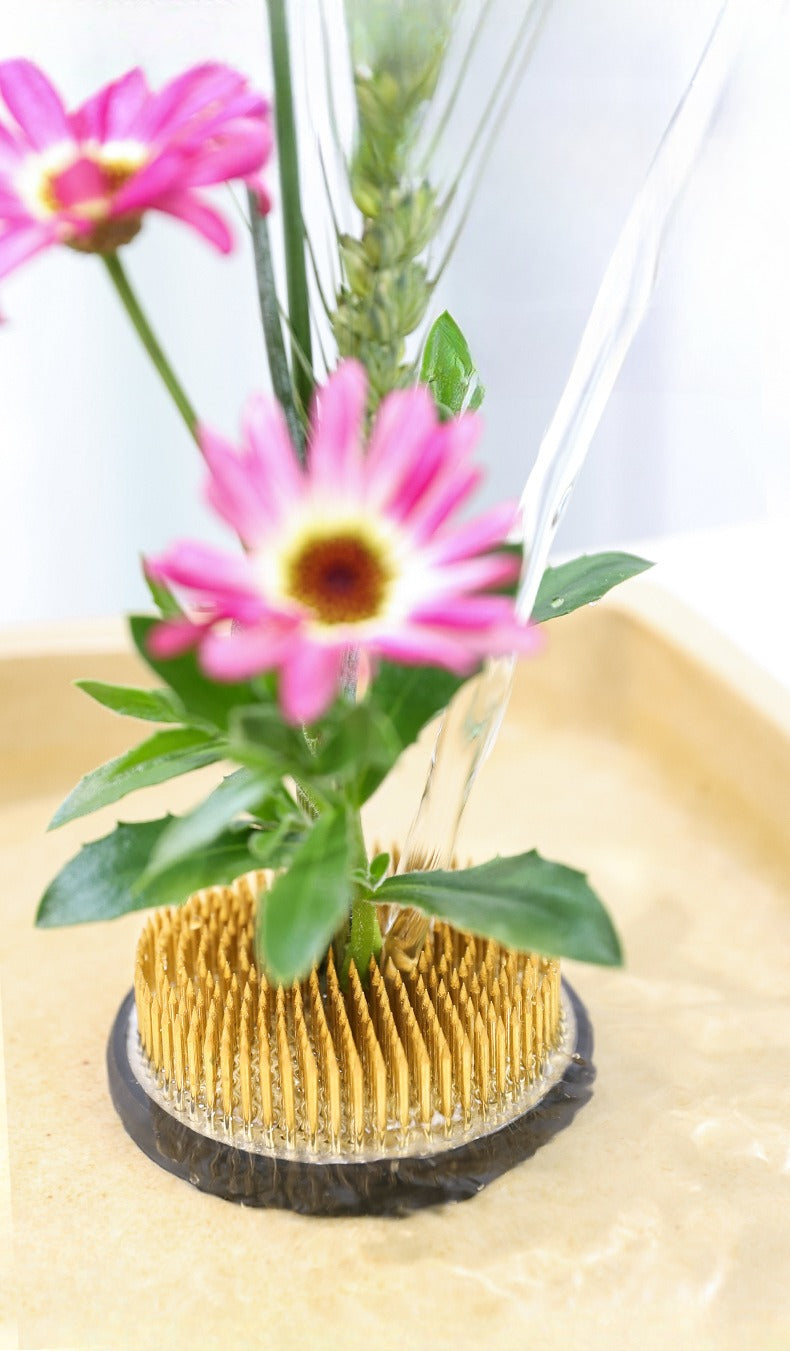 Support de fleurs en acier inoxydable Gohobi Ikebana Kenzan