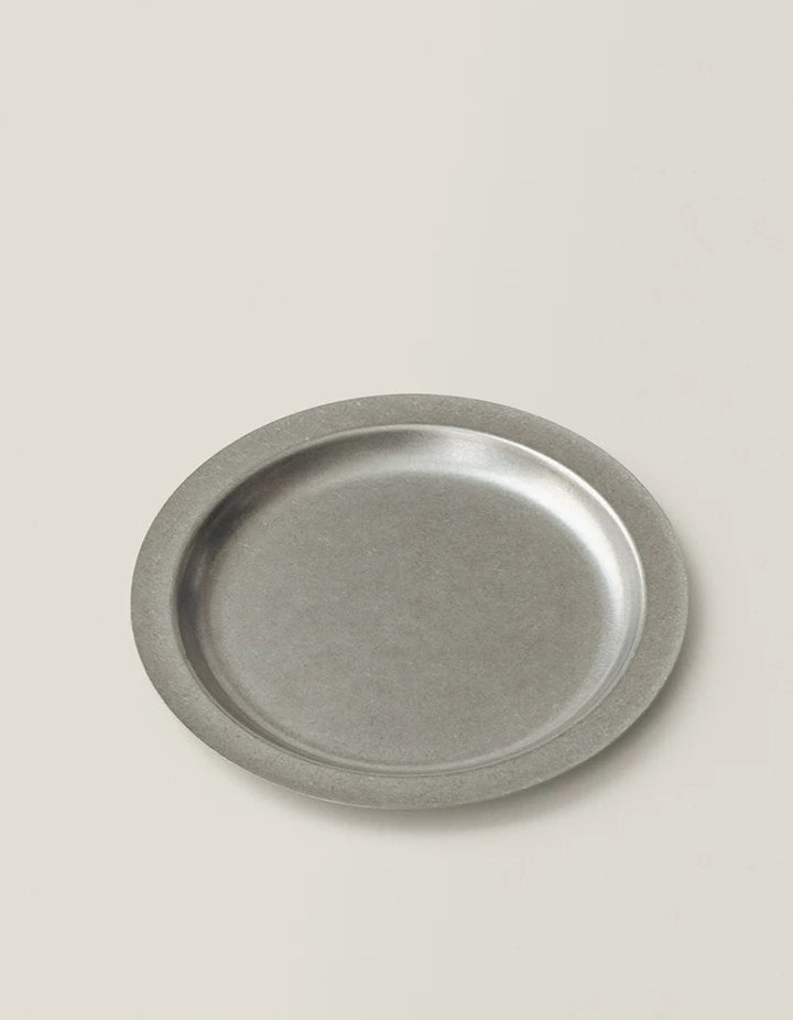 Gohobi Retro Stainless Steel Shallow Dessert Plate