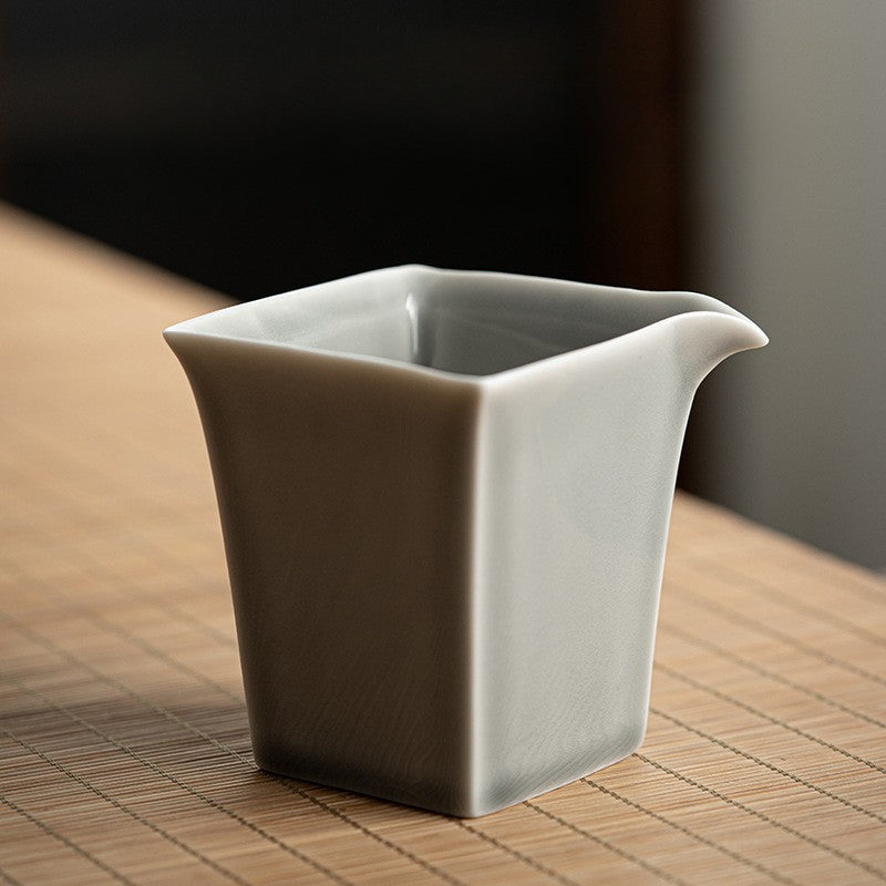 Pichet de style japonais Gohobi gris glacé et vert 001