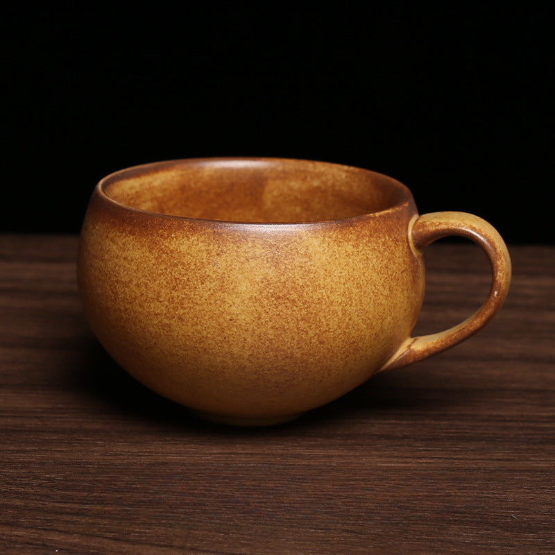 Gohobi Tasse à café japonaise faite à la main avec soucoupe 007