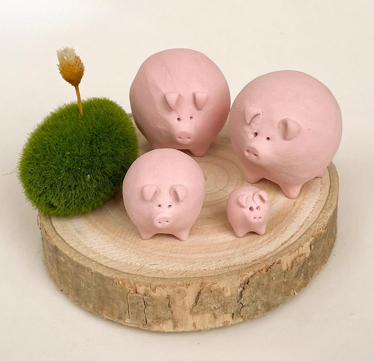 Gohobi x Little Diary Handmade Ceramic Pink Pig