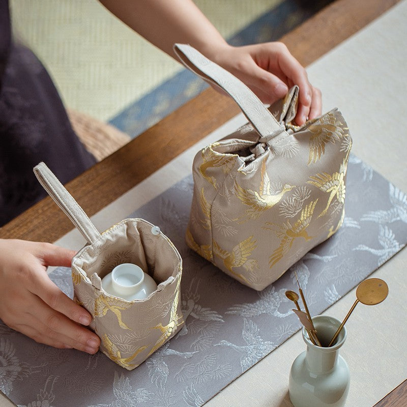Sac de voyage de rangement pour théière de luxe Gohobi