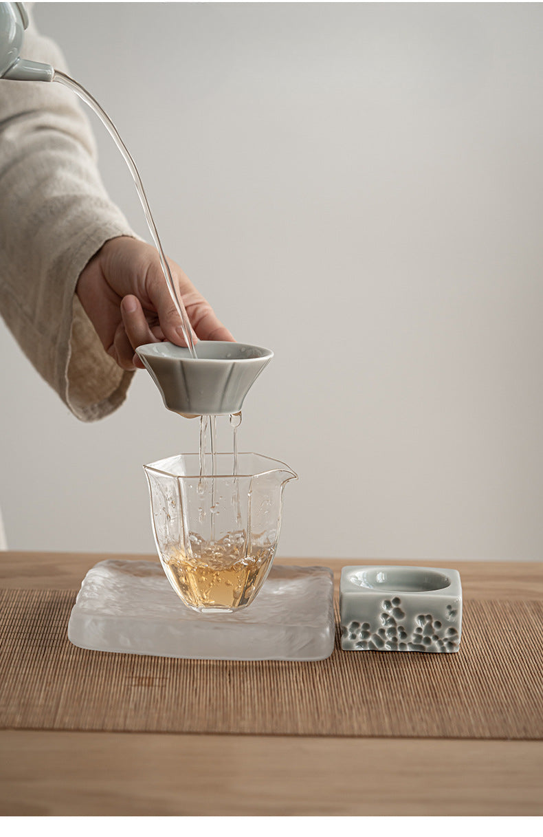 Gohobi Japanese Ice Gray Glaze Lake Stone Filter