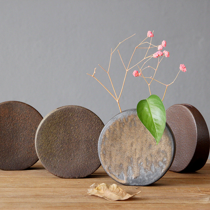 Ensemble de vases de table noirs dorés de style japonais Gohobi