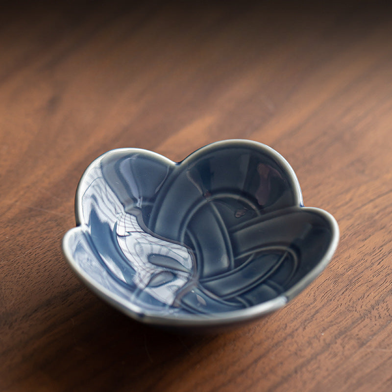 Gohobi Traditional Japanese Glazed Fruit Nuts Smll Plate - Chinese Knot 003