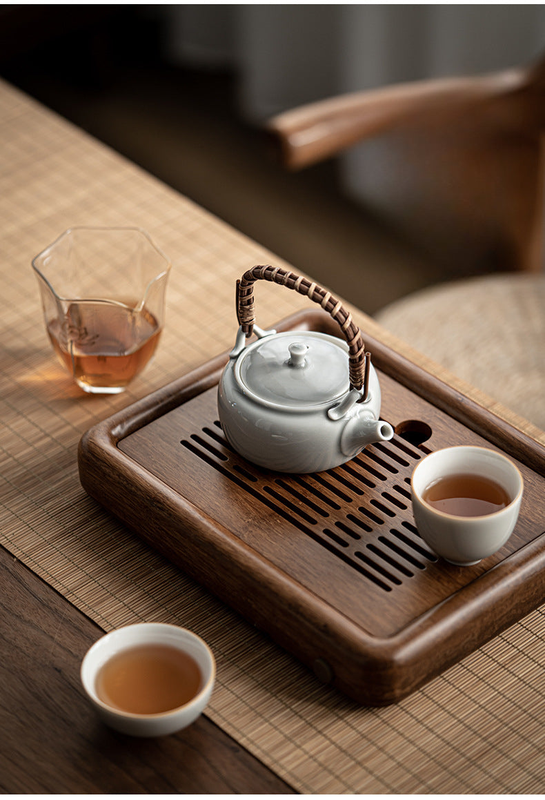 Service à thé gris glacé de style japonais Gohobi 002