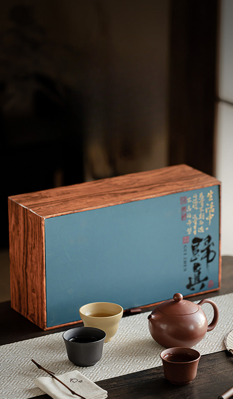 Service à thé en argile Yixing classique et original de Gohobi 03