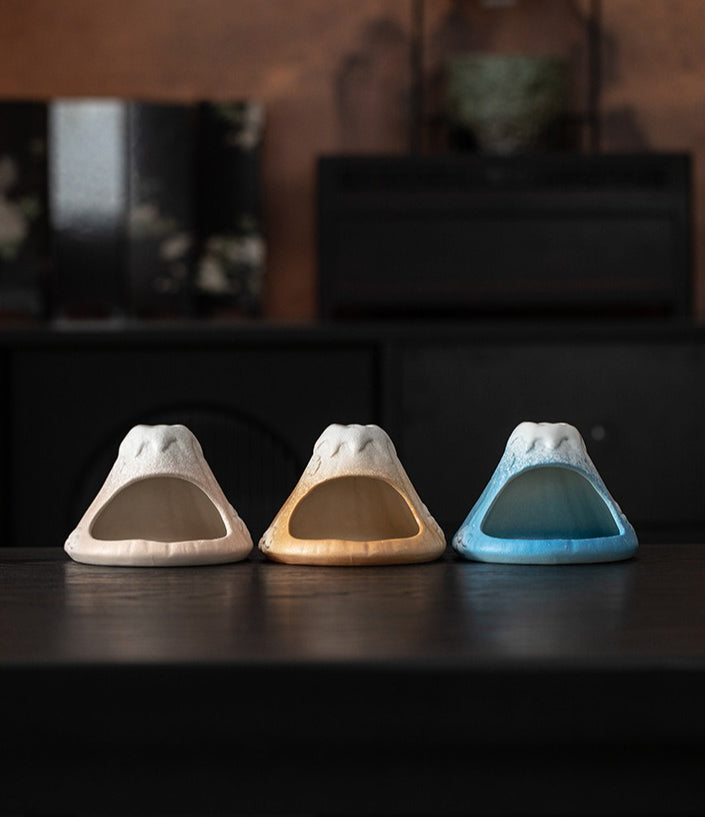 Gohobi Snow Mountain Ceramic Aromatherapy Fireplace Burner
