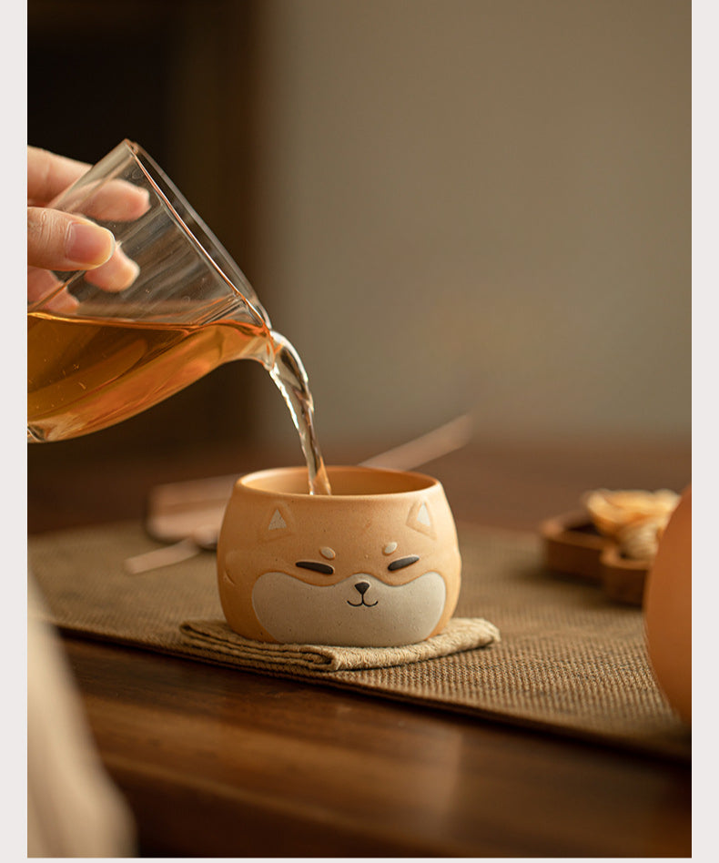 Gohobi Hand-painted Shiba Inu Master Tea Cup Coffee Mug