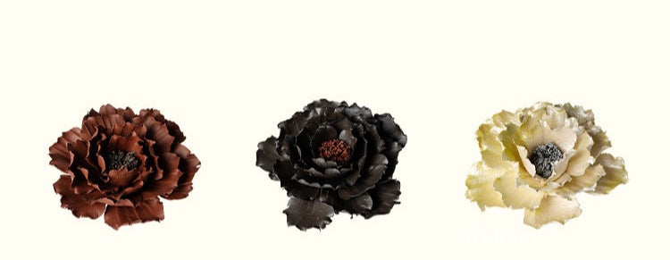 Gohobi Handmade Floral Incense Holder 004 - Peony Stoneware