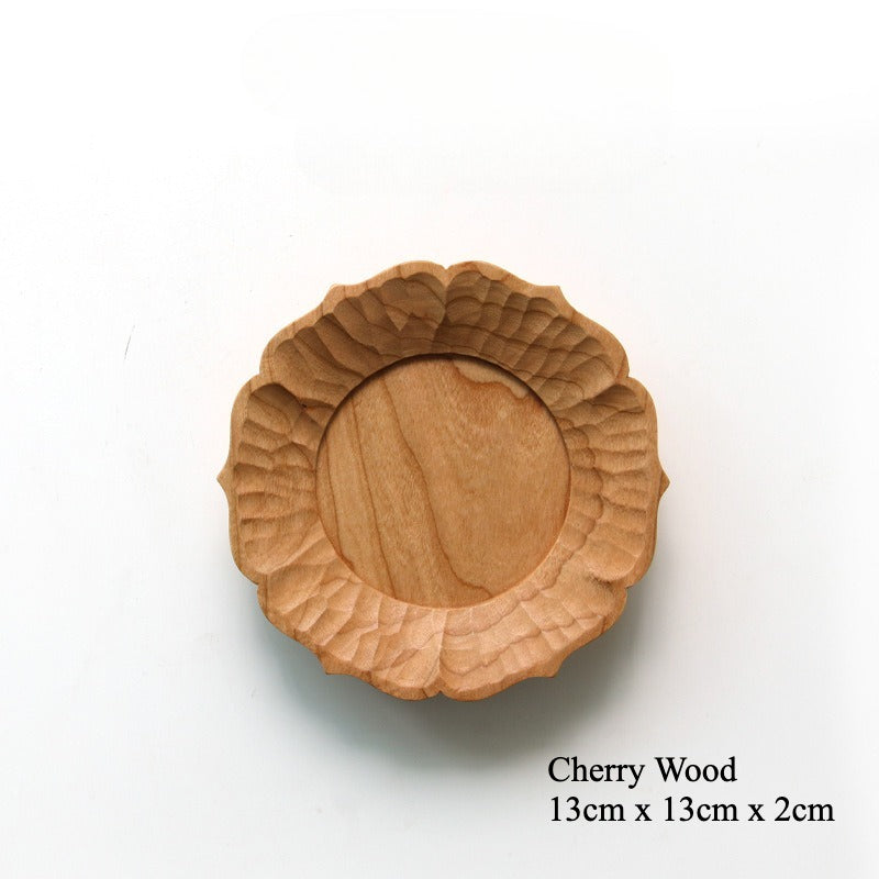 Gohobi Handcrafted Solid Wooden Lace-Edge Tray