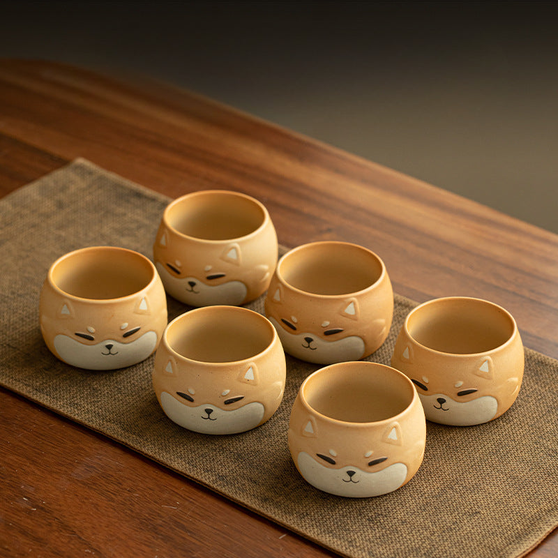 Gohobi Hand-painted Shiba Inu Master Tea Cup Coffee Mug