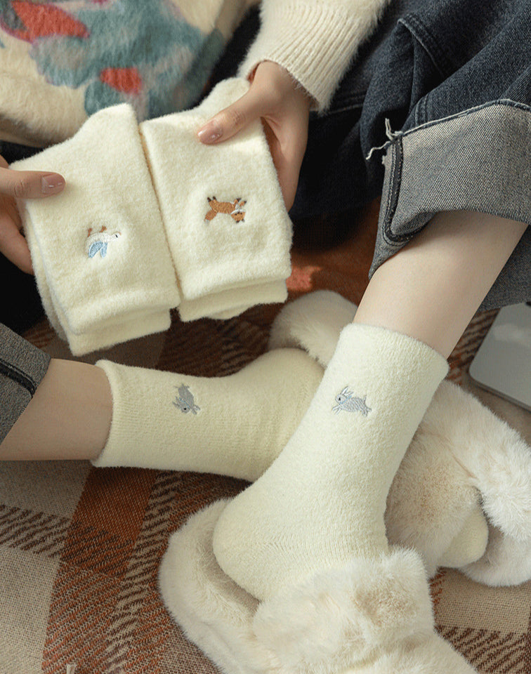 Chaussettes en velours Gohobi Animals