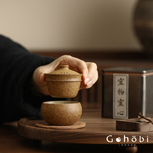 Gohobi Portable Travel Tea Set – One Pot One Cup Gongfu Tea Set for One